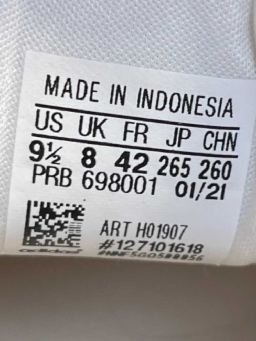 adidas Women’s White and Light Gold Athletic Sneakers - Picture 9 of 10